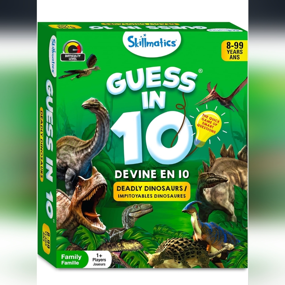 Guess in 10: Deadly Dinosaurs Game - Green